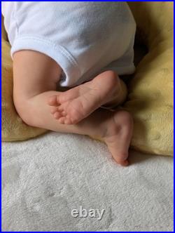 Skye w Belly Plate 18 Inch Artist Handpainted Painted Reborn Doll Weighted COA