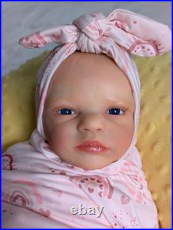 Skye w Belly Plate 18 Inch Artist Handpainted Painted Reborn Doll Weighted COA Skye w Belly Plate 18 Inch Artist Handpainted Painted Reborn Doll Weighted COA