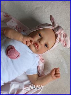 Skye w Belly Plate 18 Inch Artist Handpainted Painted Reborn Doll Weighted COA