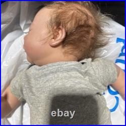 Sleeping Reborn Baby Dolls 18in Full Vinyl Body Boy Waterproof Realistic Newborn