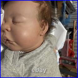 Sleeping Reborn Baby Dolls 18in Full Vinyl Body Boy Waterproof Realistic Newborn