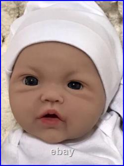 Soft Silicone Reborn Baby Doll Boy 5 lbs Lifelike 18 Floppy Newborn Pacifier