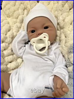 Soft Silicone Reborn Baby Doll Boy 5 lbs Lifelike 18 Floppy Newborn Pacifier
