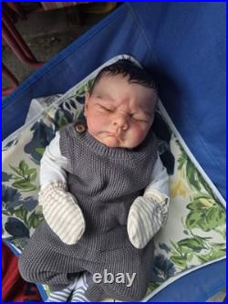 Sole Reborn Baby Kori Artist Collector Doll With Vintage Outfit