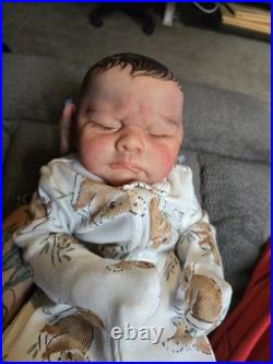 Sole Reborn Baby Kori Artist Collector Doll With Vintage Outfit