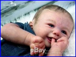 Studio-Doll Baby Reborn Boy TOMMY by SANDY FABER like real baby