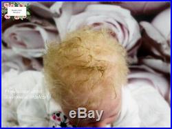 Studio-Doll Baby Reborn GIRL JUDITH by Adrie Stoete MIKROROOTING HAIR so real