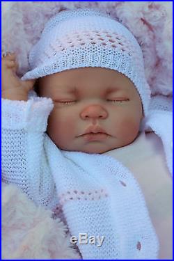 Stunning Reborn Baby Girl Doll Spanish Cardigan, Hat, Bootees Molly M154