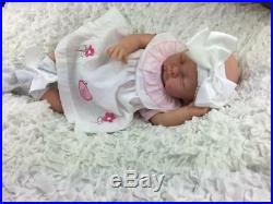 Stunning Reborn Baby Girl Doll Spanish White Ladybird Dress Butterfly Babies S