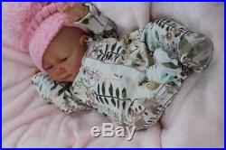 Stunning Rebornopen Eyed Baby Girl Doll In Next All In One Bobble Hat A
