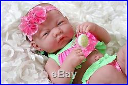 Summer Girl Preemie Berenguer Newborn Baby Doll Clothes Real Vinyl 14 life like