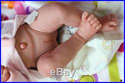 Summer Girl Preemie Berenguer Newborn Baby Doll Clothes Real Vinyl 14 life like