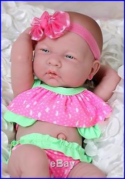 Summer Girl Preemie Berenguer Newborn Baby Doll Clothes Real Vinyl 14 life like