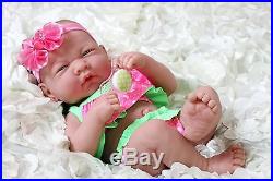 Summer Girl Preemie Berenguer Newborn Baby Doll Clothes Real Vinyl 14 life like