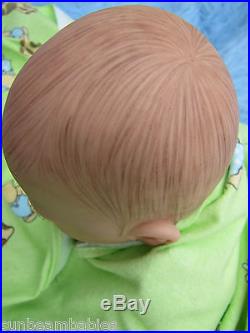 Sunbeambabies Childs Lifelike Heavy Baby Girl Doll First Reborn Choose Your Eyes