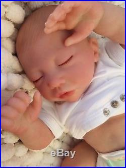 Sunbeambabies Lifelike Child`s 1st Reborn Baby Doll Soft N Squishy & Belly Plate