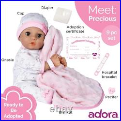 Sweet 16-Inch Girl Baby Doll with Adoption Certificate & Accessories for Ages 3+ Sweet 16-Inch Girl Baby Doll with Adoption Certificate & Accessories for Ages 3+
