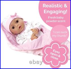 Sweet 16-Inch Girl Baby Doll with Adoption Certificate & Accessories for Ages 3+ Sweet 16-Inch Girl Baby Doll with Adoption Certificate & Accessories for Ages 3+