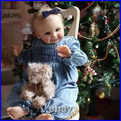 Sweet 24inch Realistic Reborn Baby Doll Brinley Toddler Handmade Rooted Hair Toy