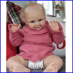 Sweet 24inch Realistic Reborn Baby Doll Brinley Toddler Handmade Rooted Hair Toy