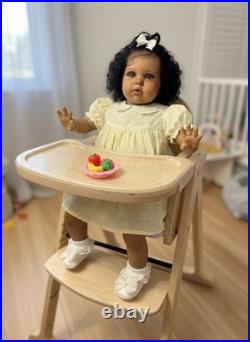 Sweet Afro American Reborn Girl Doll ELLIE By Irina Kaplanskya LE COA