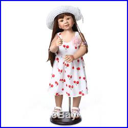 Sweet Big Reborn Toddler Girl 34in/87cm Real Looking Baby Dolls Full Body Vinyl