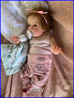 Sweet Reborn Baby GIRL Doll BELLA was Tink Bonnie Brown COMPLETED Baby