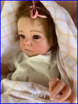 Sweet Reborn Baby GIRL Doll BELLA was Tink Bonnie Brown COMPLETED Baby