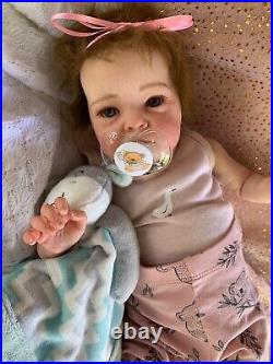 Sweet Reborn Baby GIRL Doll BELLA was Tink Bonnie Brown COMPLETED Baby