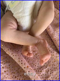 Sweet Reborn Baby GIRL Doll BELLA was Tink Bonnie Brown COMPLETED Baby