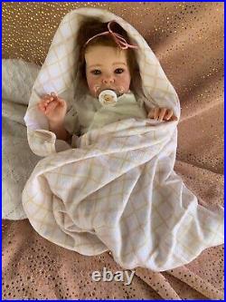 Sweet Reborn Baby GIRL Doll BELLA was Tink Bonnie Brown COMPLETED Baby