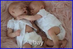 TWINS Baby Dolls Lifelike Full Body Sillicone Reborn Sleeping Baby 18 Inches TWINS Baby Dolls Lifelike Full Body Sillicone Reborn Sleeping Baby 18 Inches