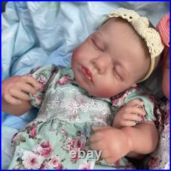 TWINS Baby Dolls Lifelike Full Body Vinyl Reborn Sleeping Baby 19 Inches