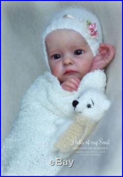 Tink By Bonnie Brown Reborn Baby Doll Kit @18@Tummy Plate & Suede Body Included
