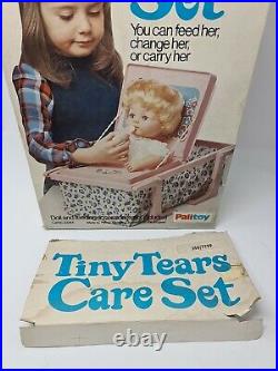 Tiny Tears Boxed Doll & Care Set Vintage Toys 1980's Palitoy