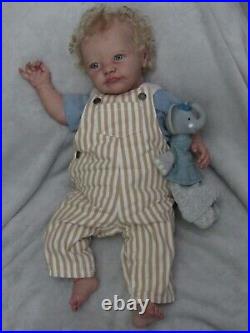 Tobiah by Laura Lee Eagle, Reborn Baby Doll, Realistic babydoll, CurlyBlond cute