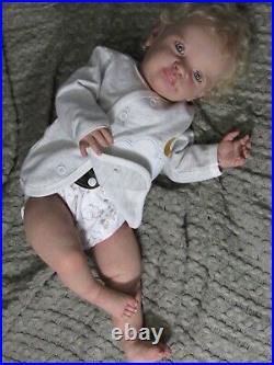 Tobiah by Laura Lee Eagle, Reborn Baby Doll, Realistic babydoll, CurlyBlond cute