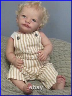 Tobiah by Laura Lee Eagle, Reborn Baby Doll, Realistic babydoll, CurlyBlond cute