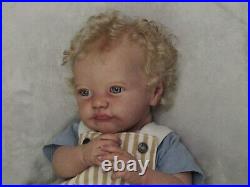 Tobiah by Laura Lee Eagle, Reborn Baby Doll, Realistic babydoll, CurlyBlond cute