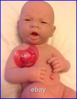 Too Precious Baby Girl! Berenguer Preemie Lifelike Reborn Doll W Paci, Bottle +