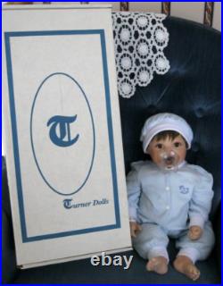 Turner Doll Inc. 1998 Baby Boy Vinyl/Cloth Doll, 20 In Box