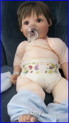 Turner Doll Inc. 1998 Baby Boy Vinyl/Cloth Doll, 20 In Box