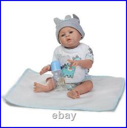 Twins Anatomically Correct Boy and Girl Reborn Baby Dolls Full Body Silicone 20