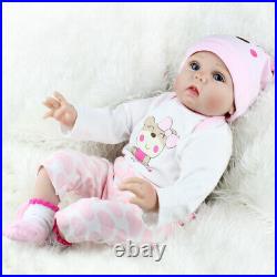 Twins Reborn Baby Dolls 22 Realistic Vinyl Silicone Handmade Newborn Girl Doll