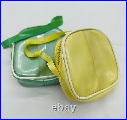 Two Kiddle Clones In Small United Airline Bag Doll Coin Purse 1960s Hard to Find