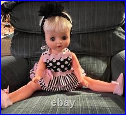 Two Vintage 1960's Sayco Thirstee Clone Dolls 23 Toddler/ 18 Baby Sisters Set Two Vintage 1960's Sayco Thirstee Clone Dolls 23 Toddler/ 18 Baby Sisters Set