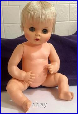 Two Vintage 1960's Sayco Thirstee Clone Dolls 23 Toddler/ 18 Baby Sisters Set Two Vintage 1960's Sayco Thirstee Clone Dolls 23 Toddler/ 18 Baby Sisters Set