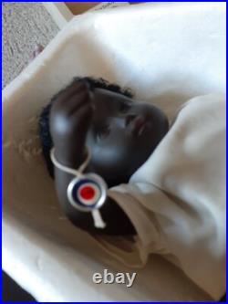 Vintage 12 Sasha Morganthaler Black Baby Dolll #509 NOS Tag, Box, Outfit, UK