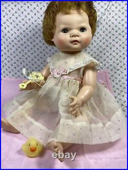 Vintage 1958 American Character Infant Toodles With Large Layette