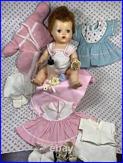 Vintage 1959-1961 Tiny Tears With 16 Piece Layette 13 Doll